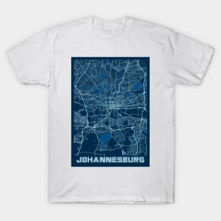 Johannesburg - South Africa Peace City Map T-Shirt